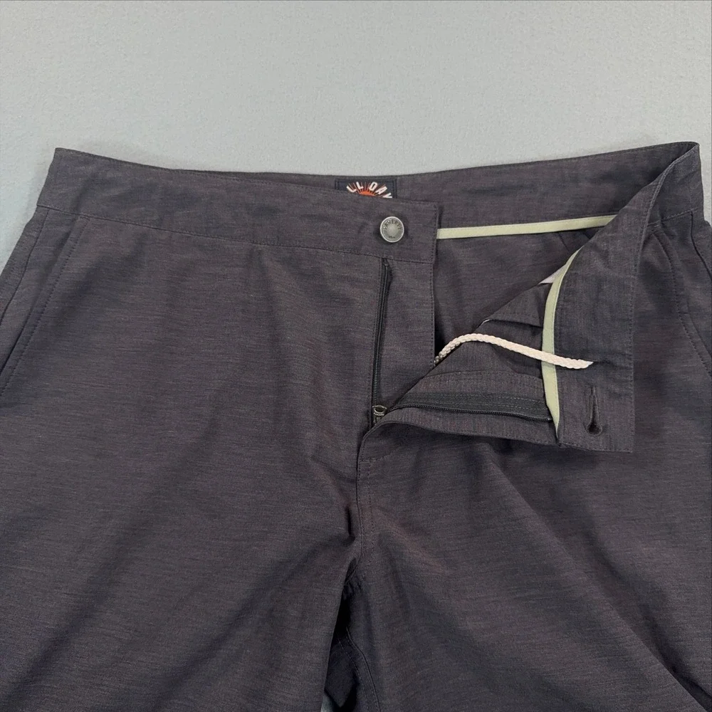 Faherty All Day Shorts Mens 35 Charcoal Gray Hybrid Performance Stretch 3315
